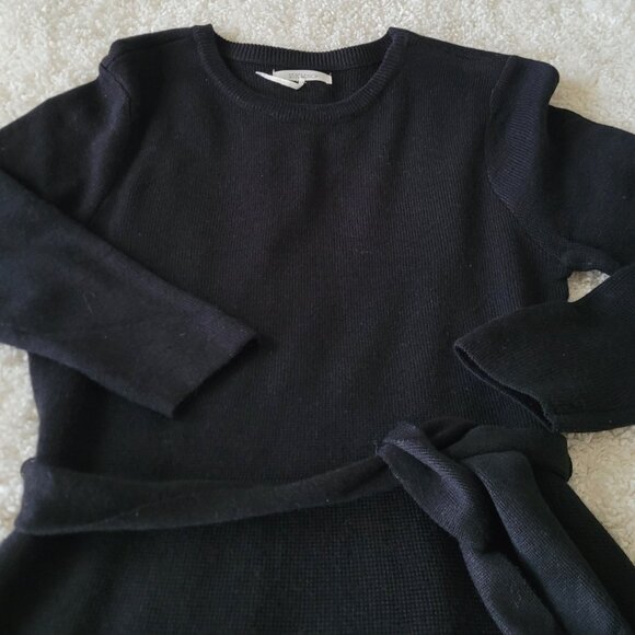 Stitchdrop black small a-line sweater dress - Picture 3 of 7